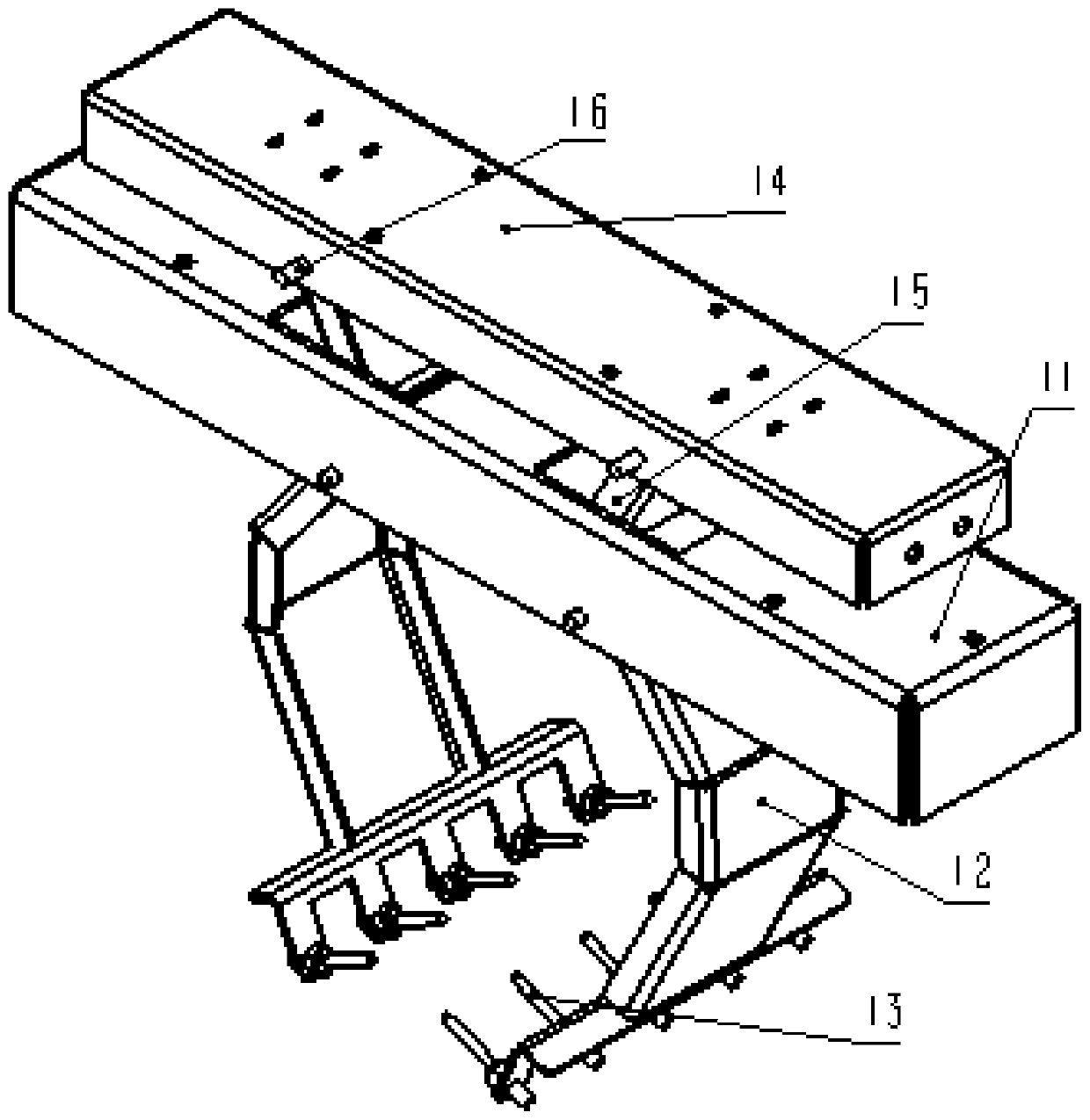 Bag breaking device of intelligent household garbage classification system