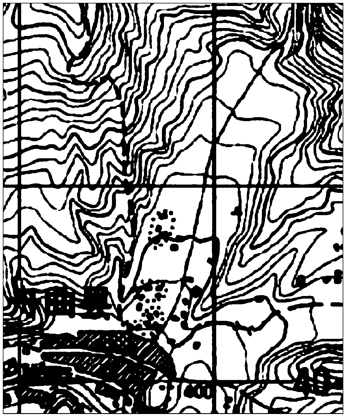 Debris flow siltation and overflow scope boundary defining method and danger zoning method