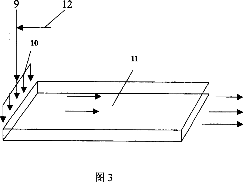 Method for treating home wastewater through artificial wetland combined vertical current with surface current