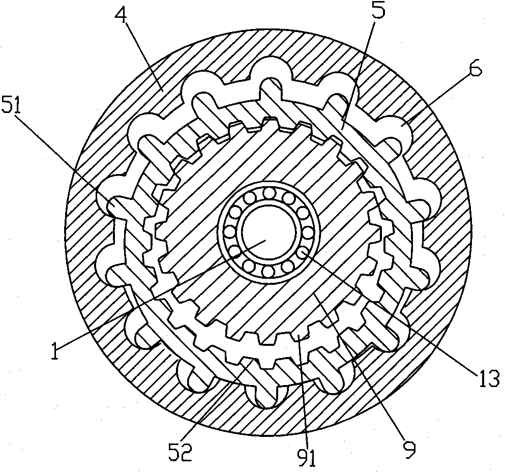 General reducer with eccentric engagement pairs