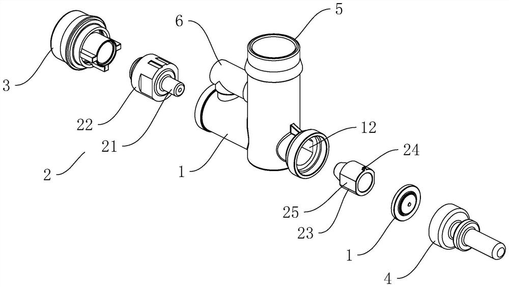 Integrated device for automobile fuel steam desorption