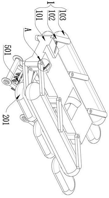 A rapid dredging device for water conservancy projects with stirring function