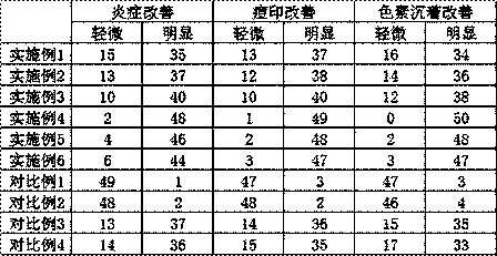 Acne removing composition and application thereof