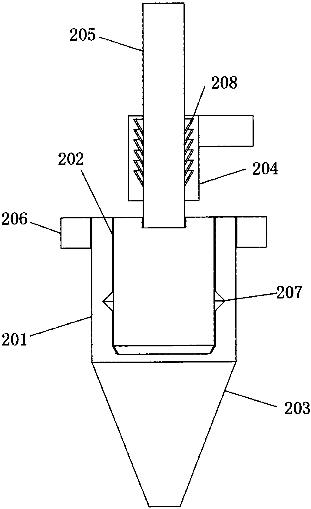 Smoke recirculation system applying high-temperature efficient cyclone separator