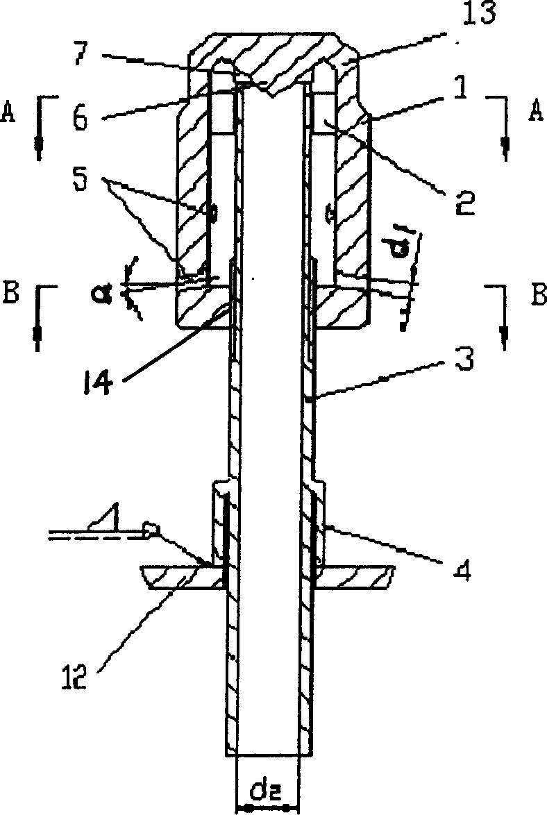 Resistance adjustable gas distributing device for fluid material