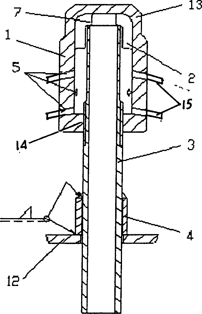 Resistance adjustable gas distributing device for fluid material