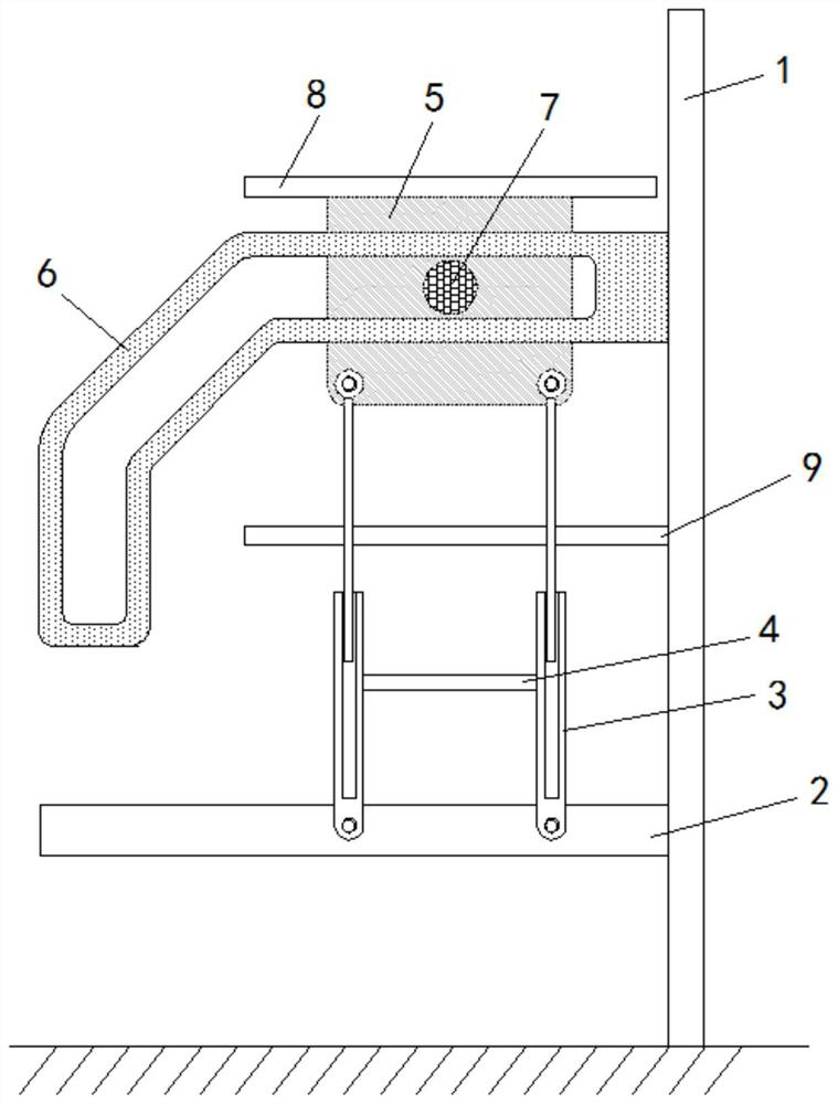 Cosmetic high-rise display device capable of facilitating cosmetic taking and placement