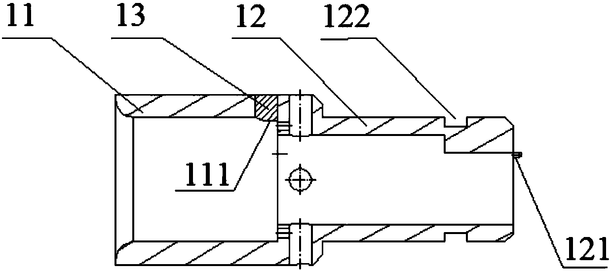 Processing device and method for marking grooves at both ends of rubber hose