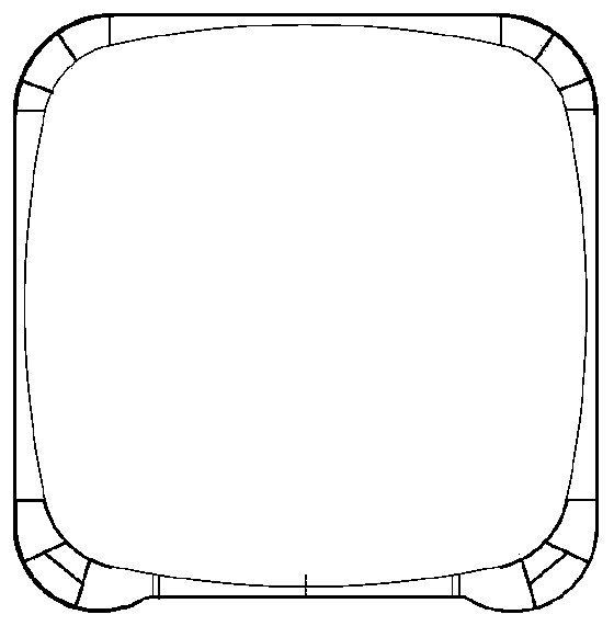 Large-volume light asphalt tank type container