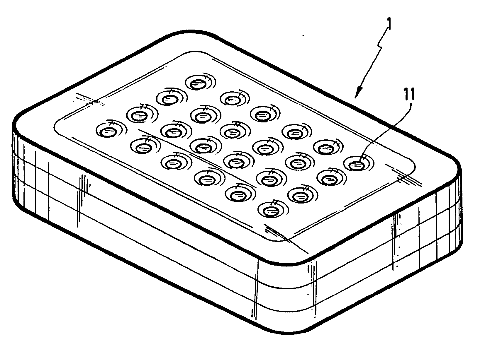 Inflatable air mattress pull band