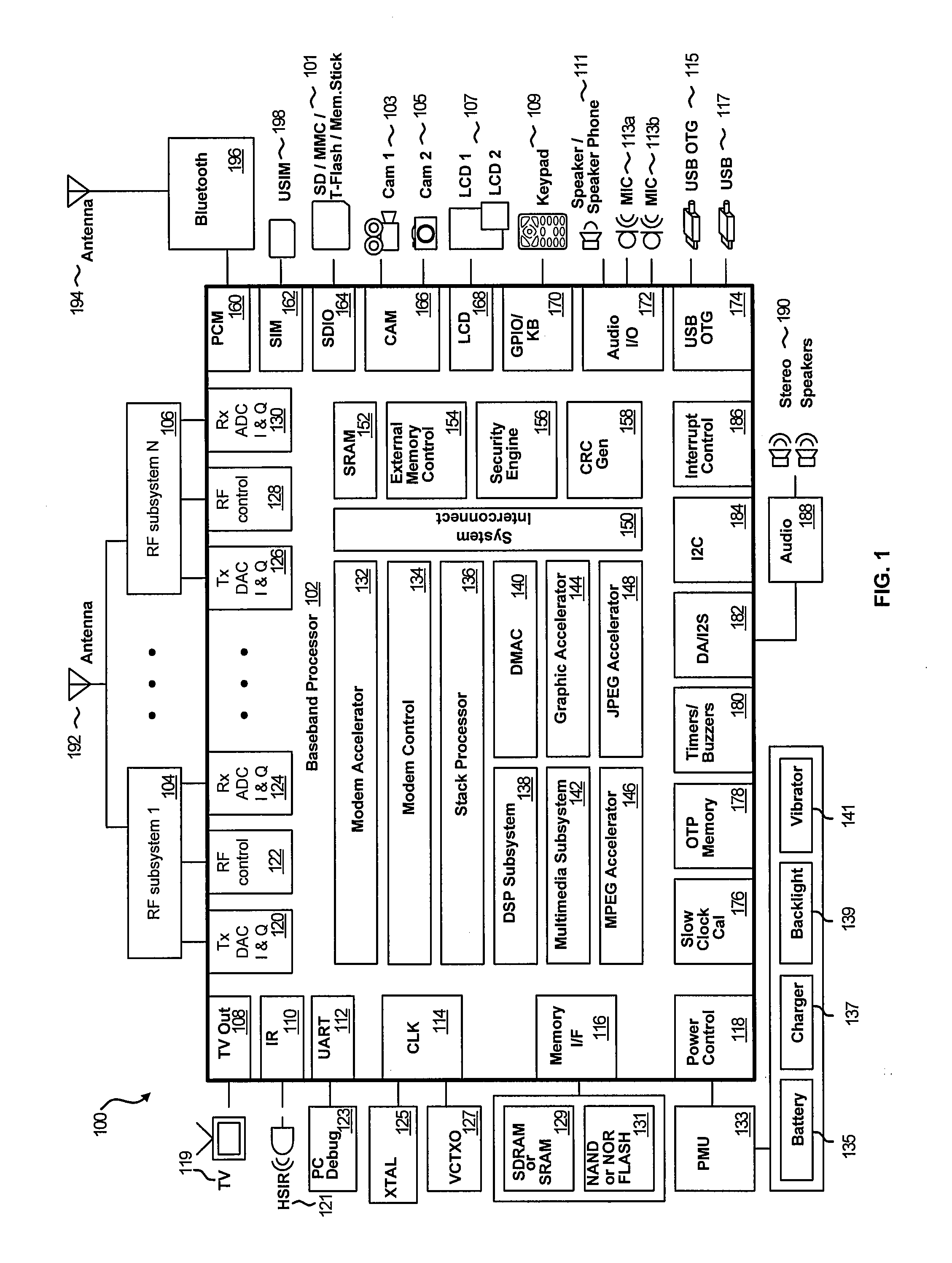 Method and System for Detecting, and Controlling Power for, an Auxiliary Microphone