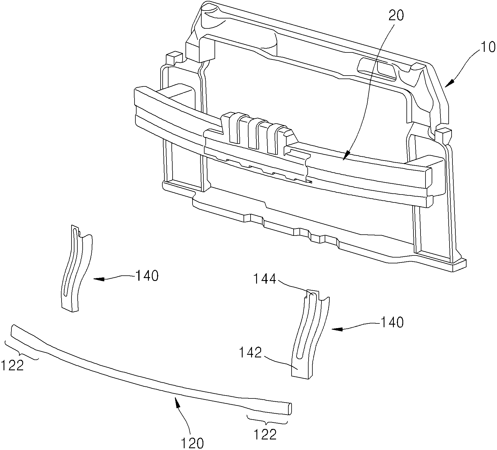 Bumper lower stiffener with improved performance using ultra high strength steel pipe and manufacturing method thereof