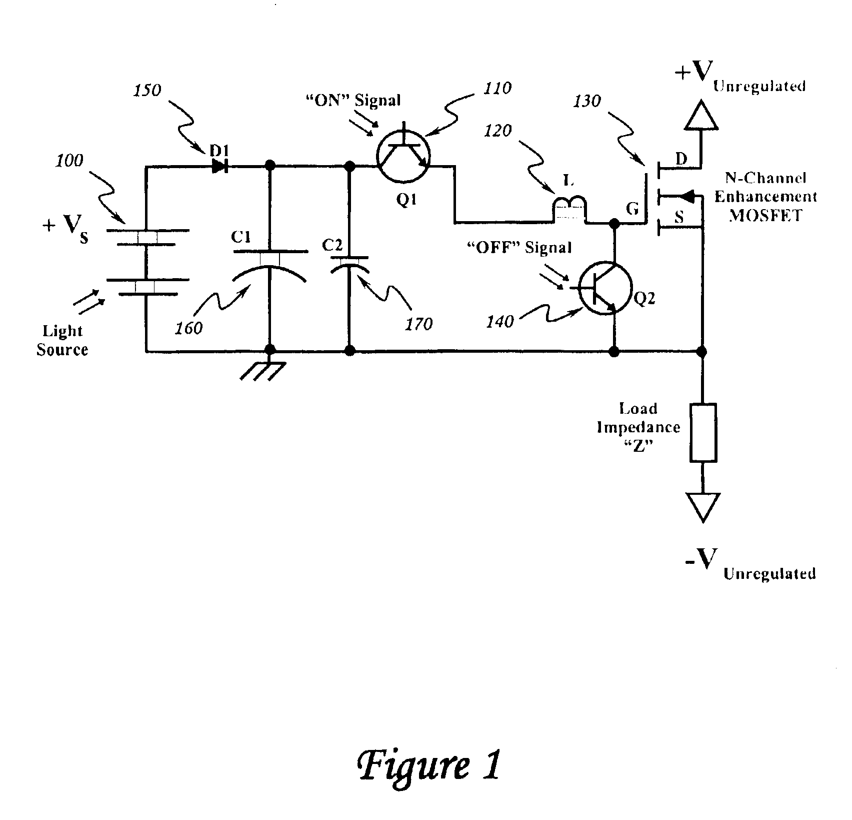 Optically isolated bias control circuit