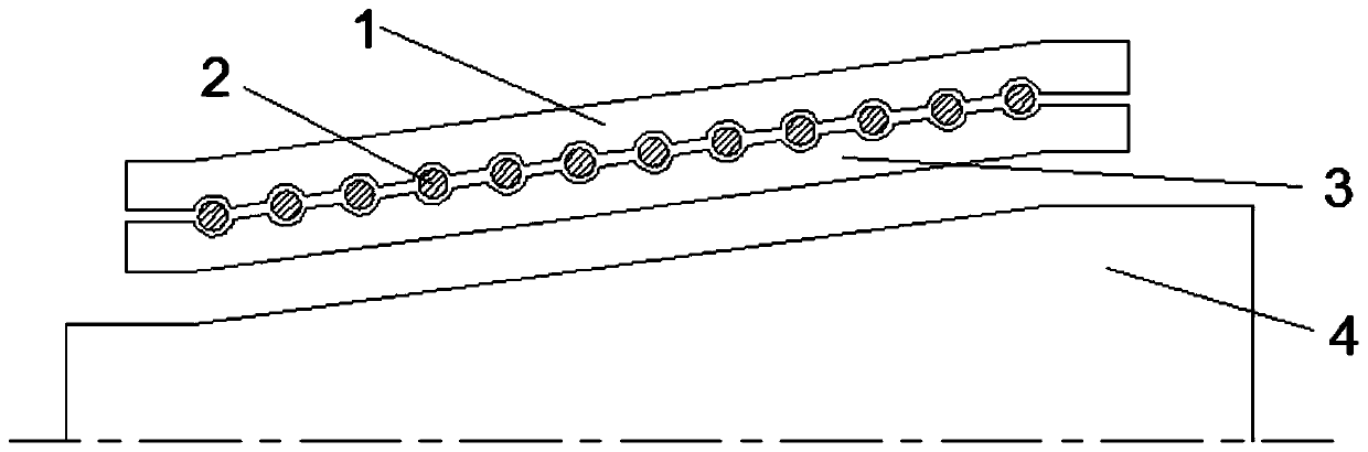 Method for manufacturing tapered adhesive-free secondary sparsely-wound coil based on wet forming process and tapered adhesive-free secondary sparsely-wound coi