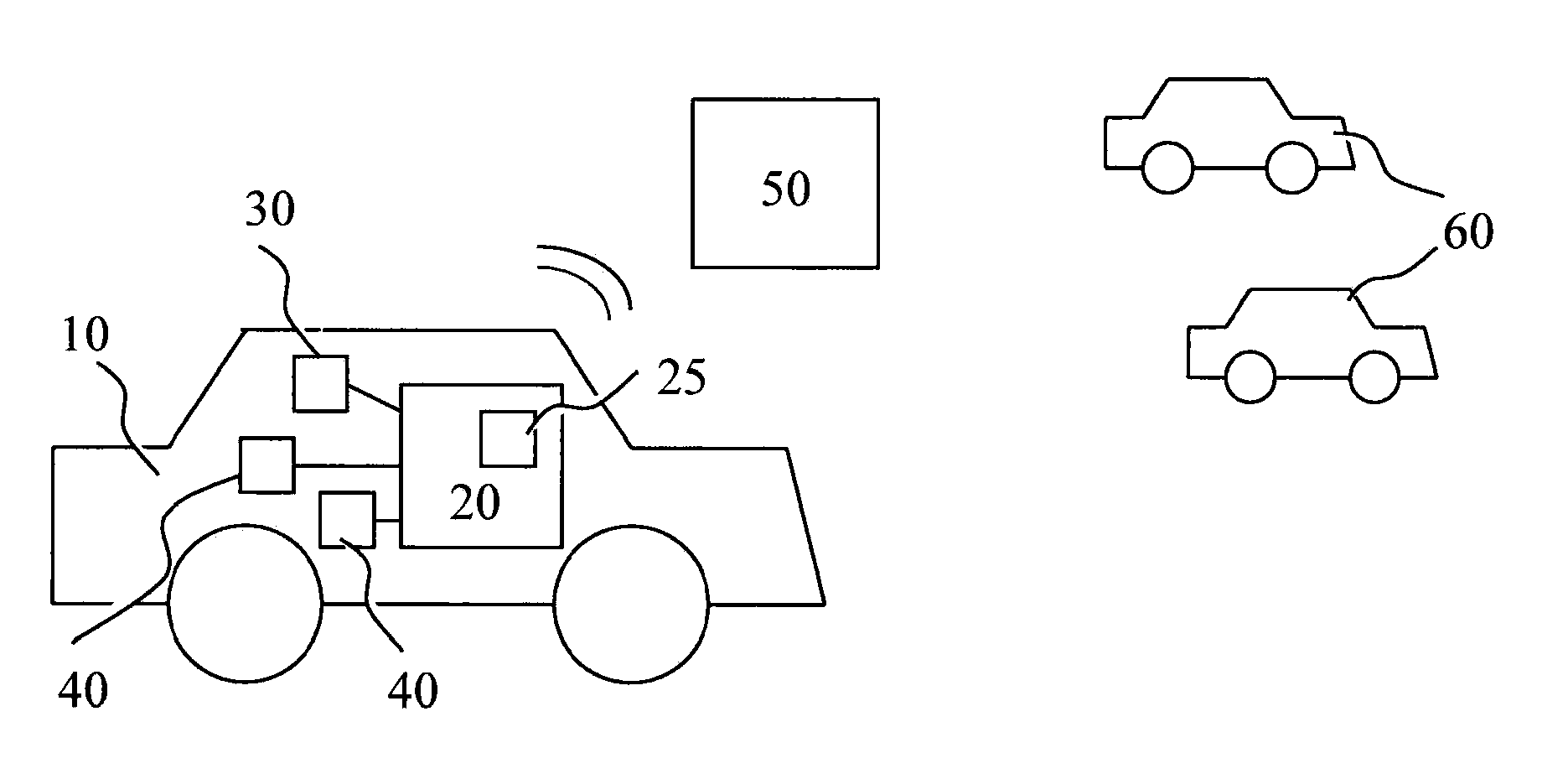 Device for monitoring a sensor of a vehicle