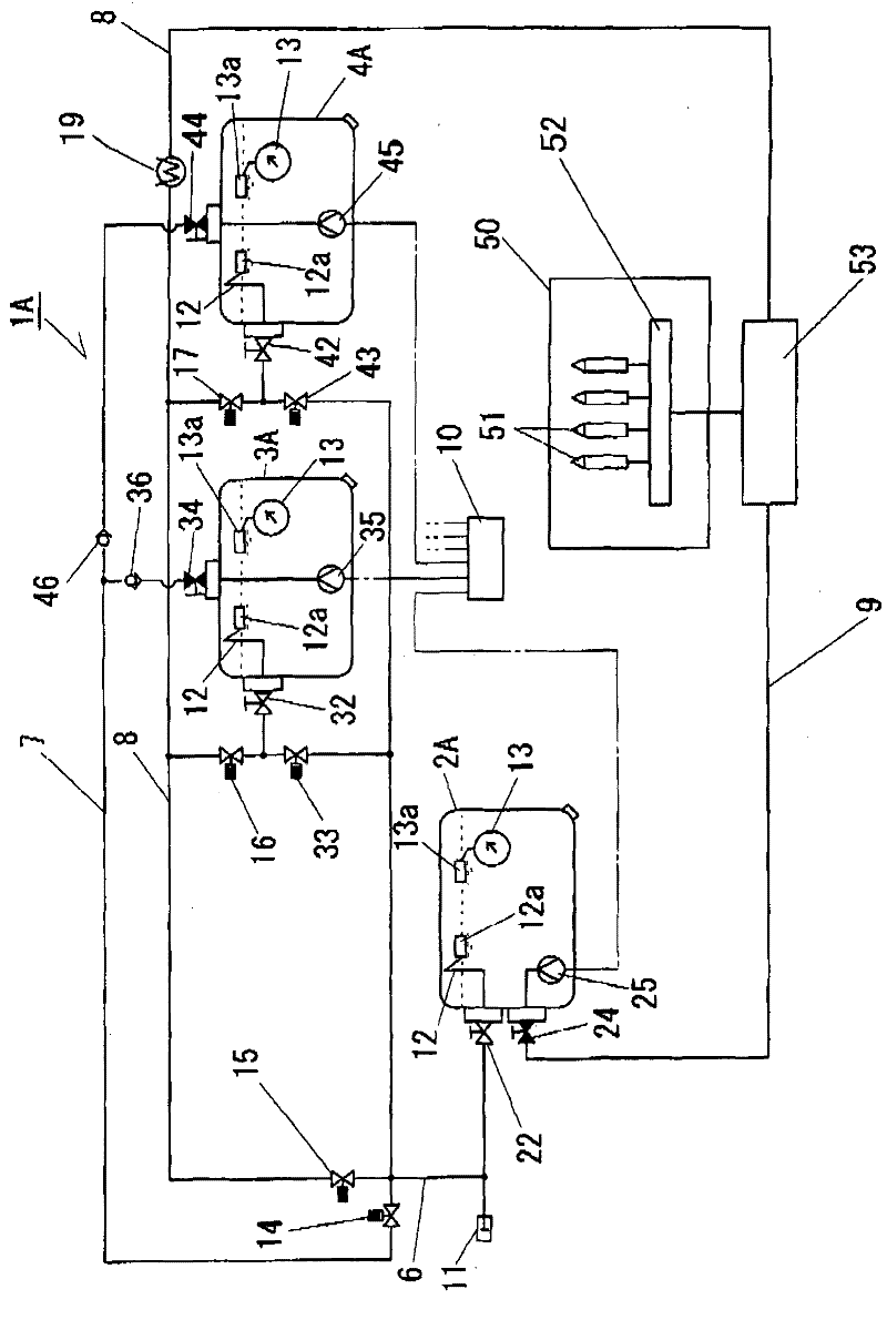 Storage device for liquefied gas fuel