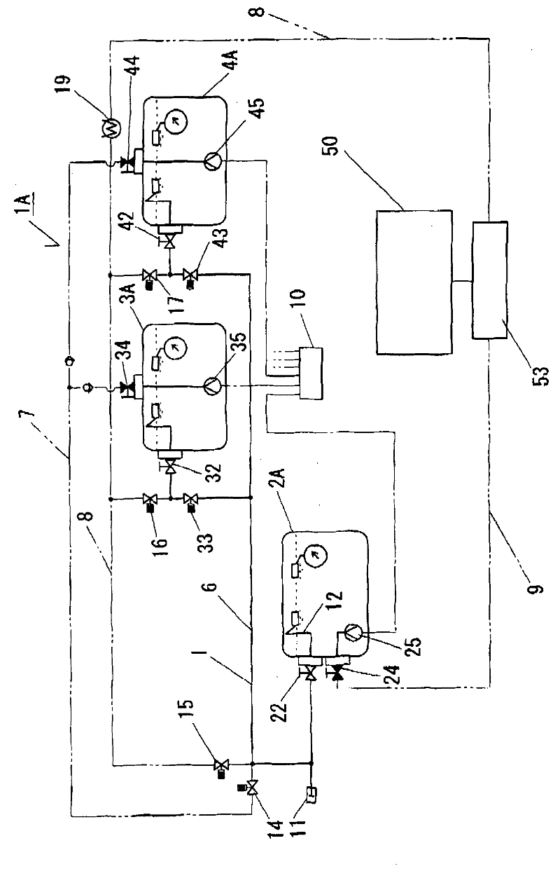 Storage device for liquefied gas fuel