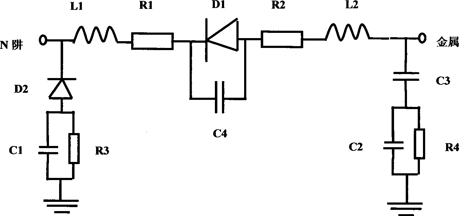 Schottky diode equivalent circuit model and parameter extracting method thereof