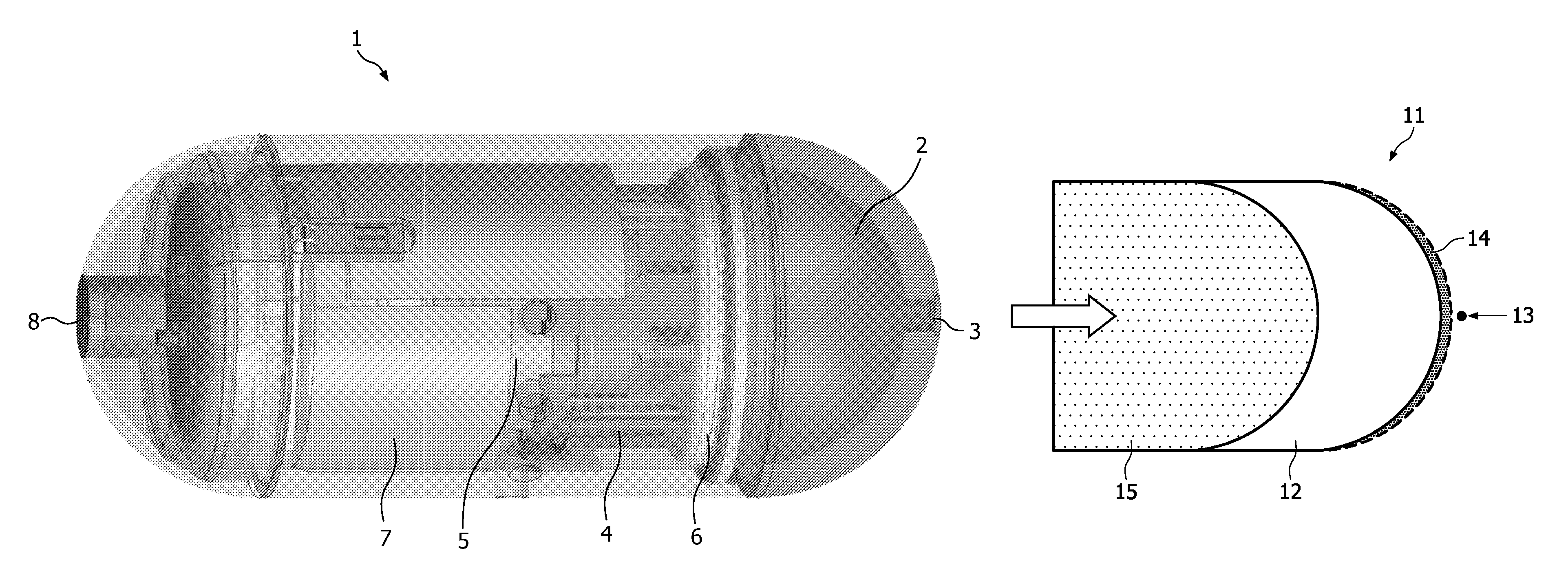 Electronic pill comprising a medicine reservoir