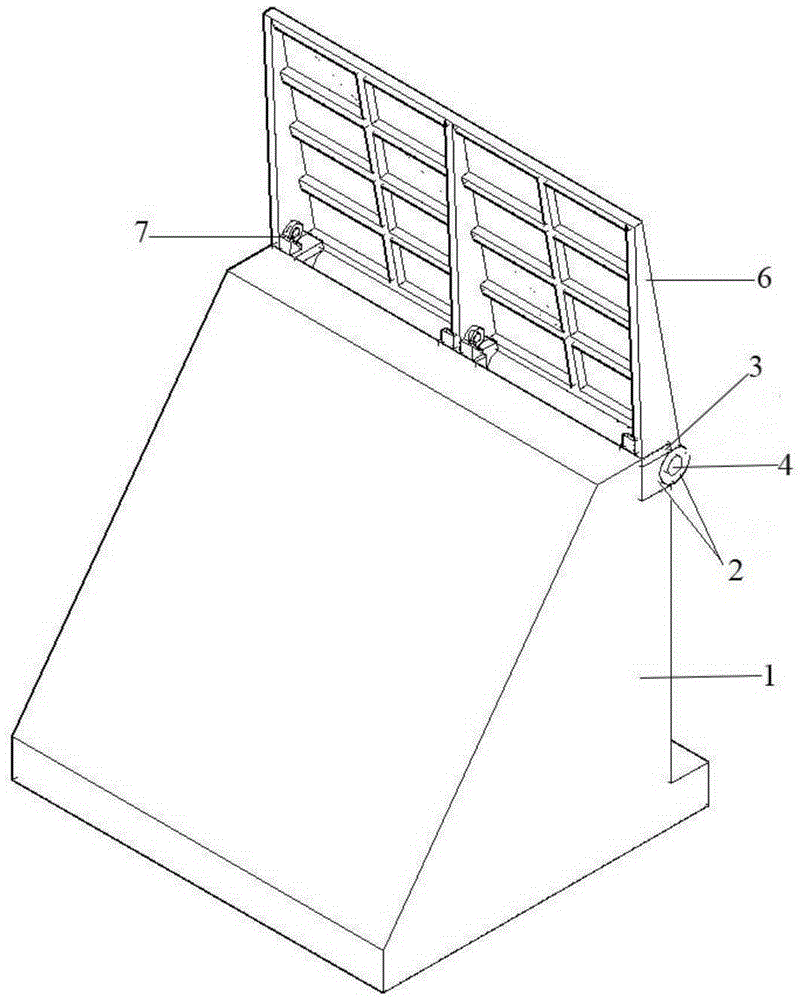 suspended flood wall