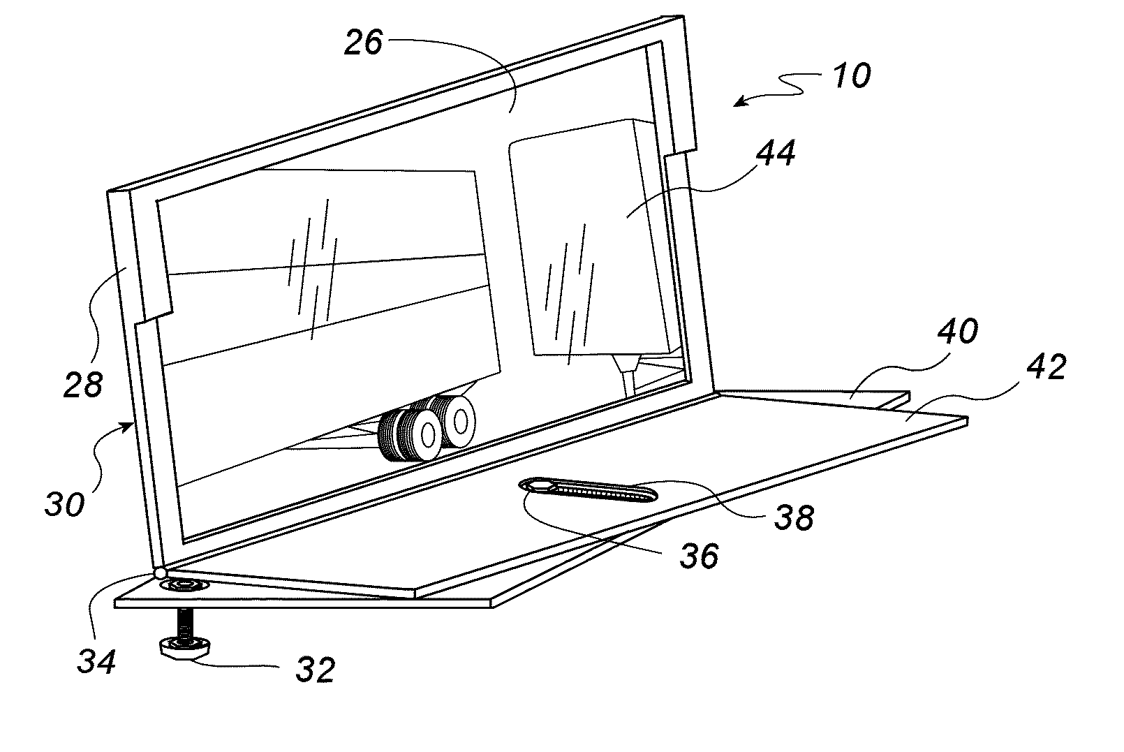 Portable wide-view mirror for blind-side backing of a semi-tractor trailer