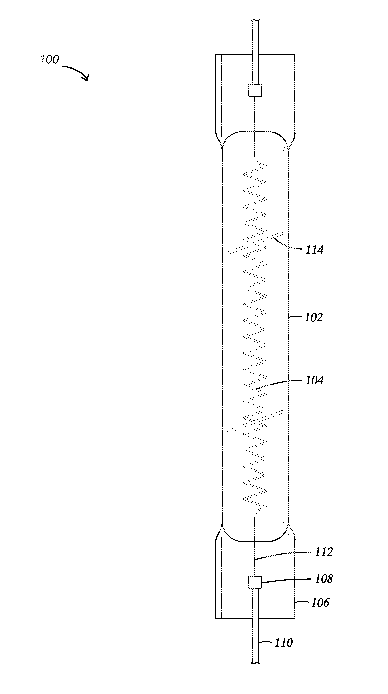 Tubular light source having overwind