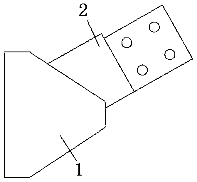 Fabricated steel frame structure supporting joint and connecting device thereof