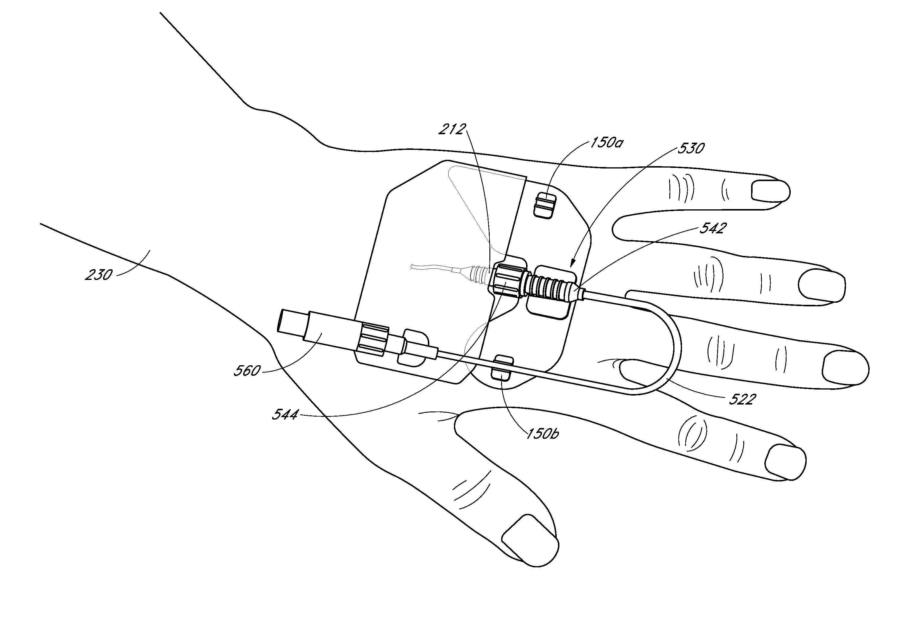 Stabilizing device for an extension set