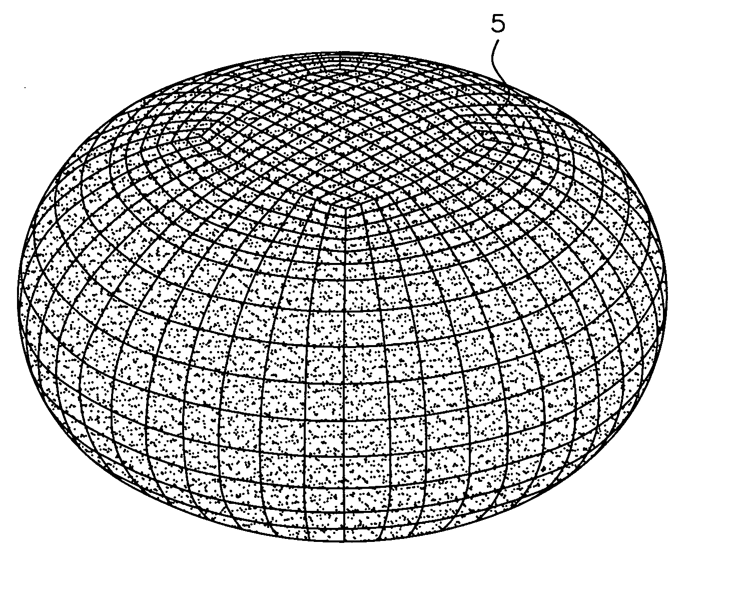 Internal structure for landing bag shape control