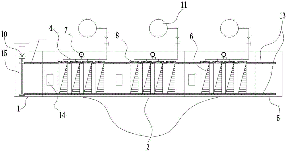 A continuous cleaning device for reverse osmosis membrane components and a method for cleaning reverse osmosis membrane components using the device