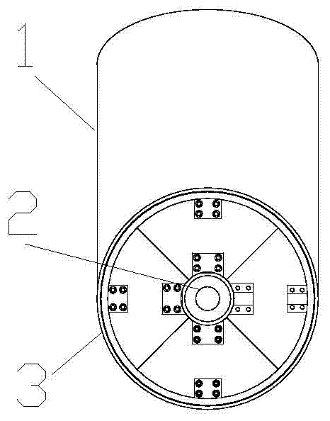 A negative pressure device for the production port for organic silicon production