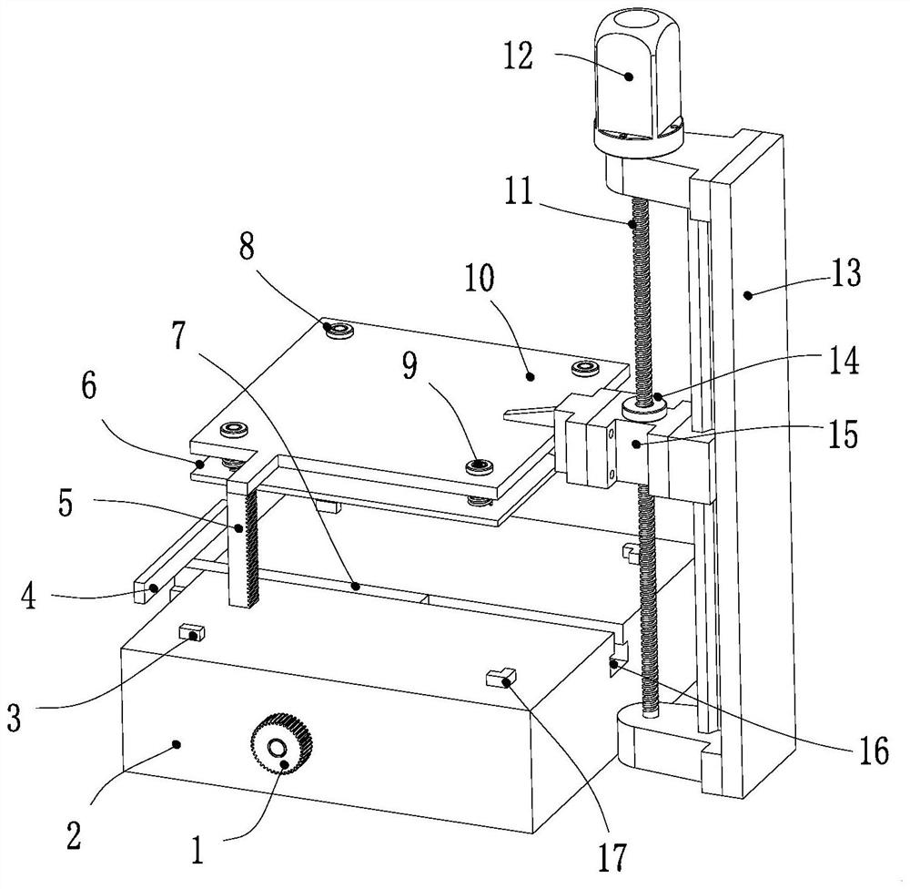 Laminating device for PVC floor production