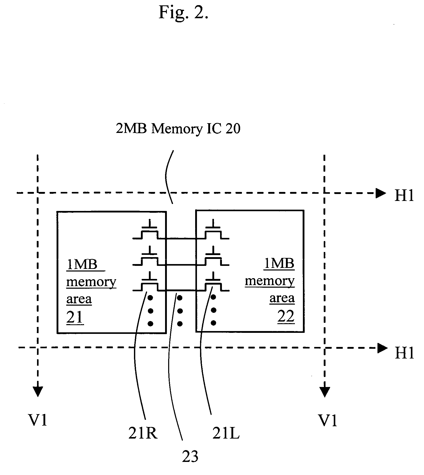 Capacity dividable memory IC