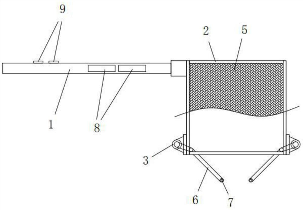 Fishery electric fishing net