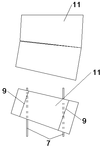 Curve segment immersed tube binding jig frame supporting device and supporting method