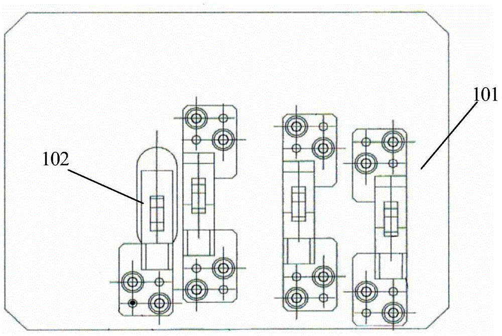 Welding structure guide vane channel measurement method and device