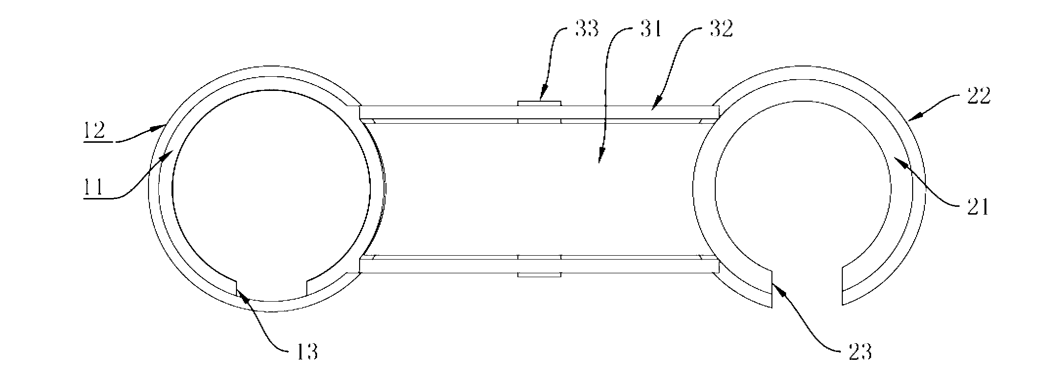 Wire bending self-made tool for steel stranded wire pulling handle