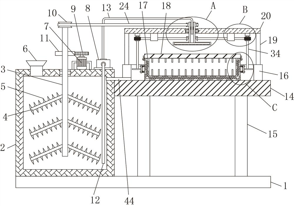 Device for preparing adjustable latex pillow