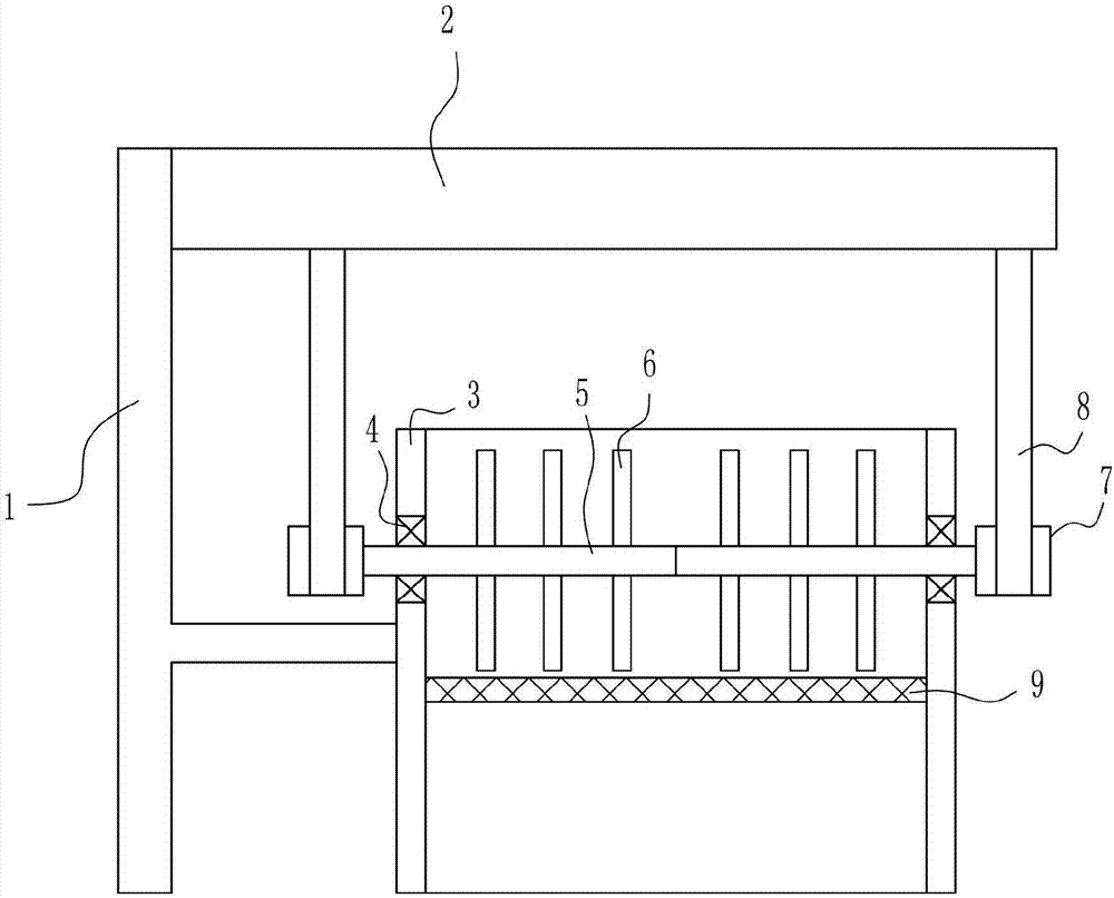 Briquetting crushing device used for sludge treatment