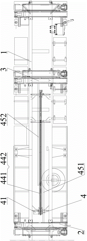 Self-loading and unloading carrier vehicle