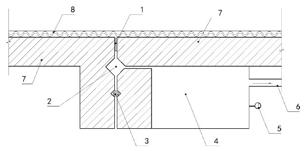 Low-pressure sealing system applied to sectional form mould core/mould and sealing method thereof