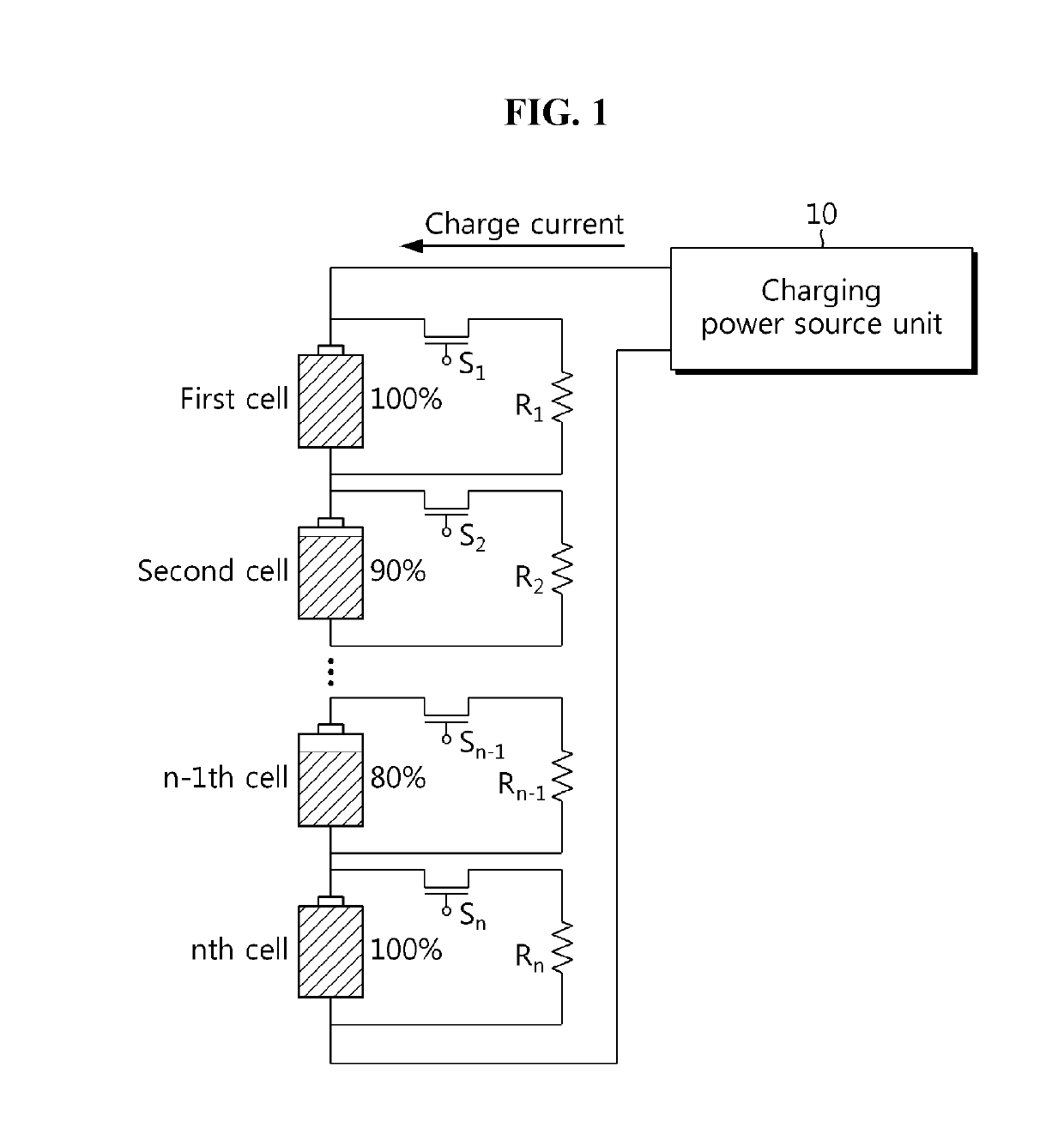 Charge control apparatus capable of high speed cell balancing and energy saving and method thereof