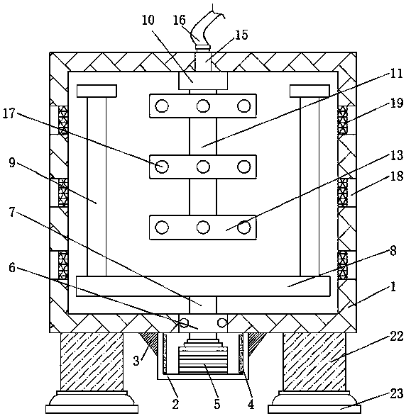 Synthetic fiber drying device used for oil refining