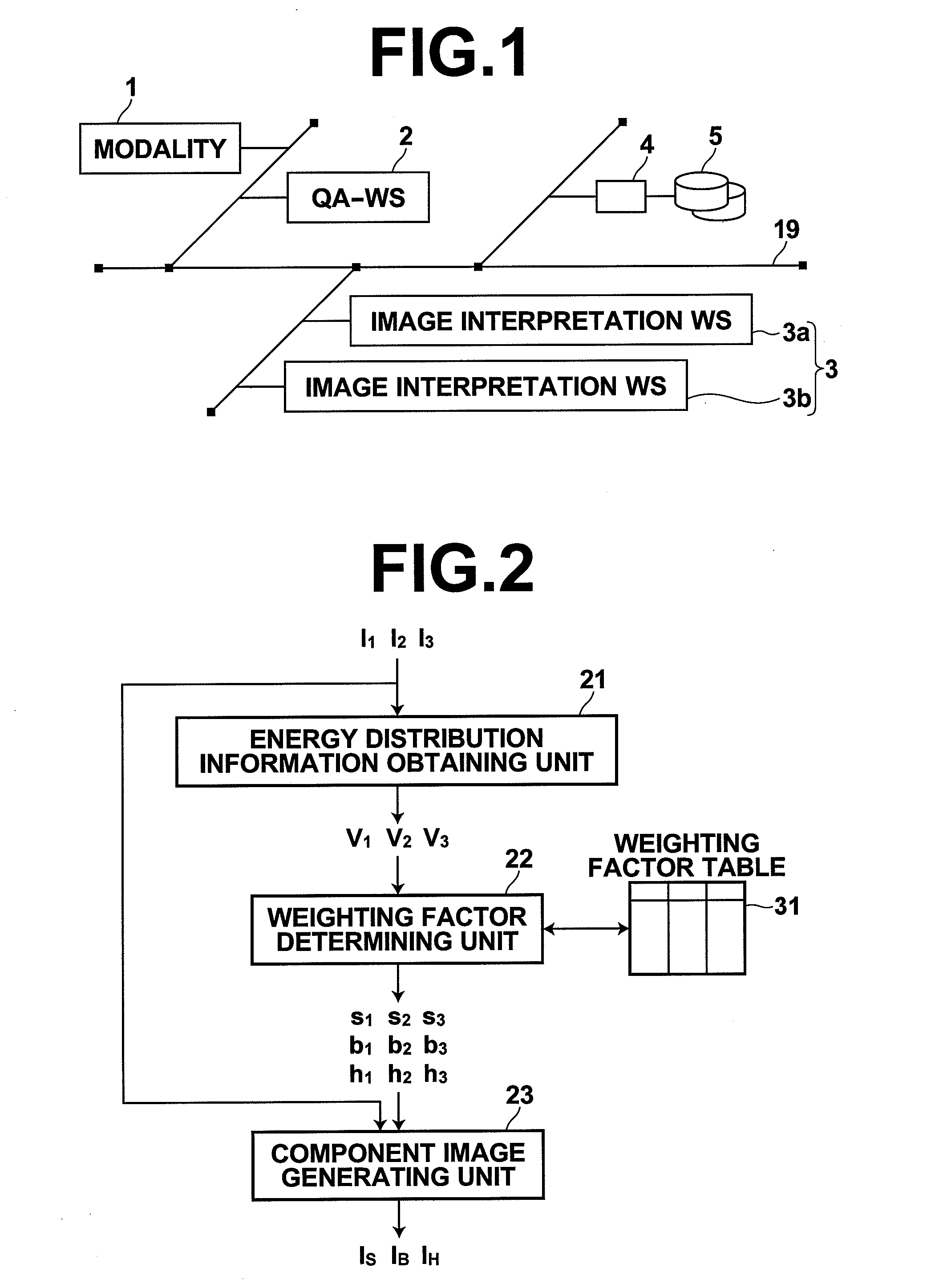 Device, method and recording medium containing program for separating image component