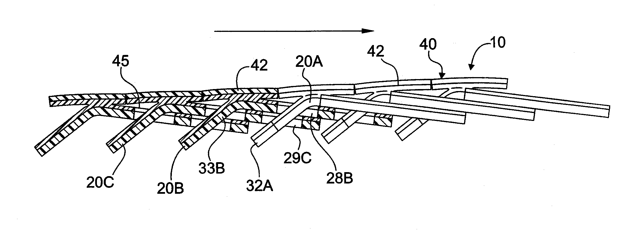 Link belt assembly and method for producing same