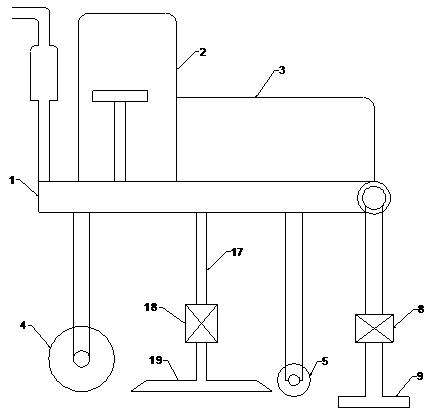 Ramming and groove digging mechanical device for building construction