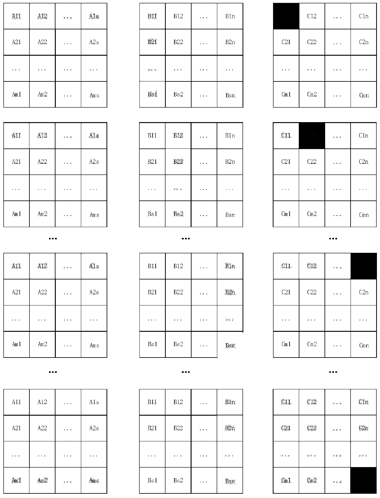 Matrix operation method and device, computer equipment and storage medium