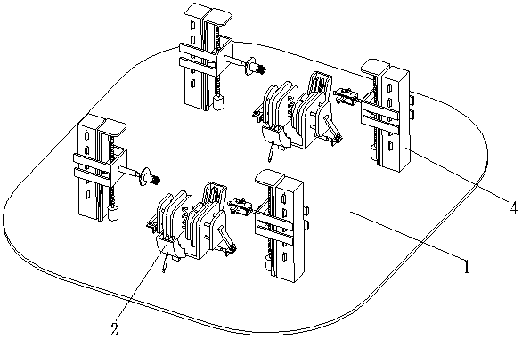 A device for stably dismantling discarded shared bicycle wheels