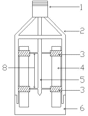 Special soil-fetching device for static triaxial compression test of soil