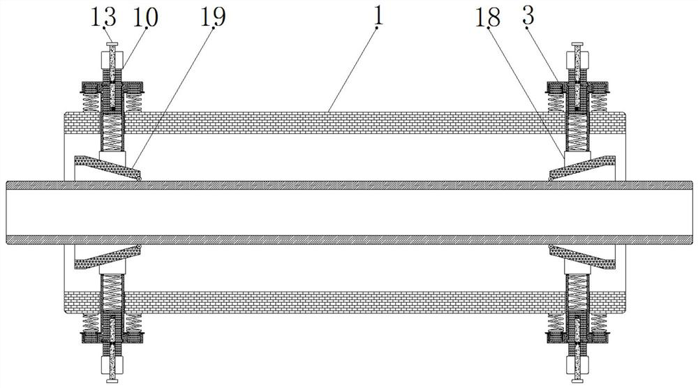 A precision equipment pipe docking centering device